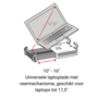 10 16 Universele Laptoplade Met Veermechanisme Geschikt Voor Laptops Tot 175 10 16 Universele Laptoplade Met Veermechanisme Geschikt Voor Laptops Tot 175