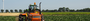 Sectorbanneragrarischtractorinveld